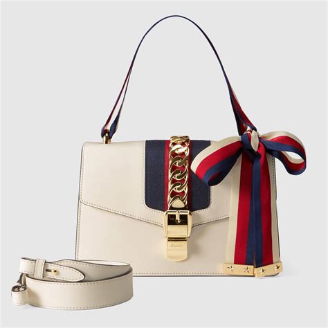 shoulder bag gucci vintage white|value of vintage Gucci handbags.